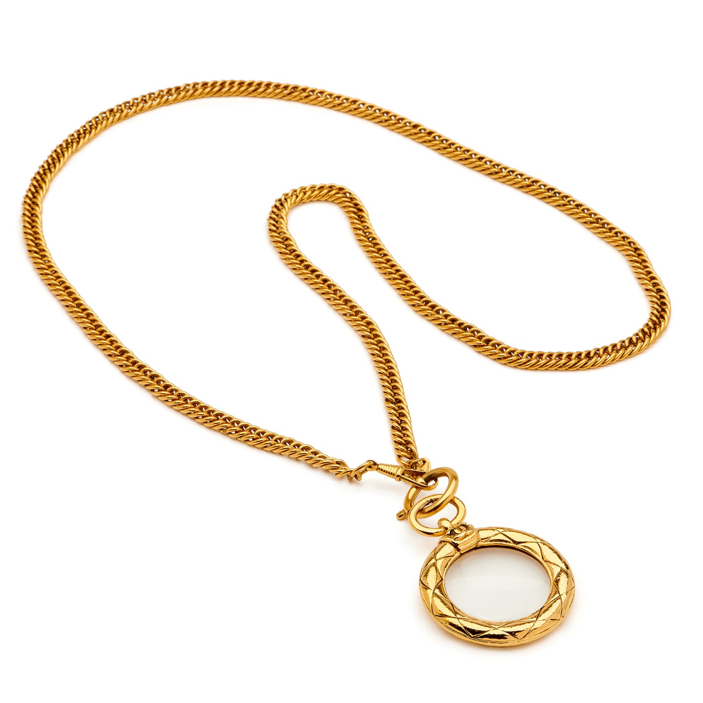 CHANEL Vintage Monocle Necklace
